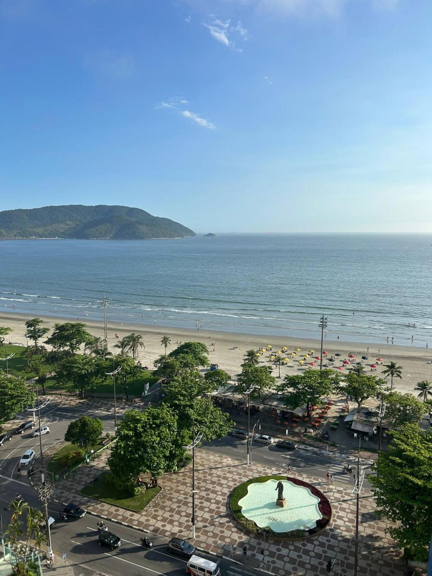 Apartamento Frente A Praia Do Embare Santos Exterior foto